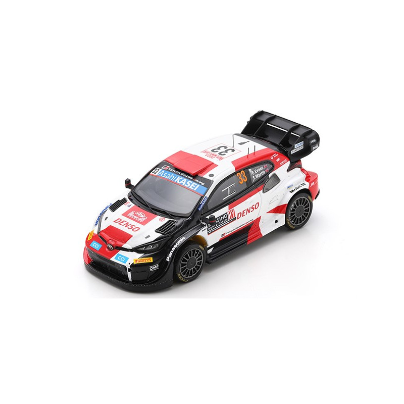 1:43 Spark Toyota Yaris N33 4th Rally Monte Carlo 2023 E.evans s.martin