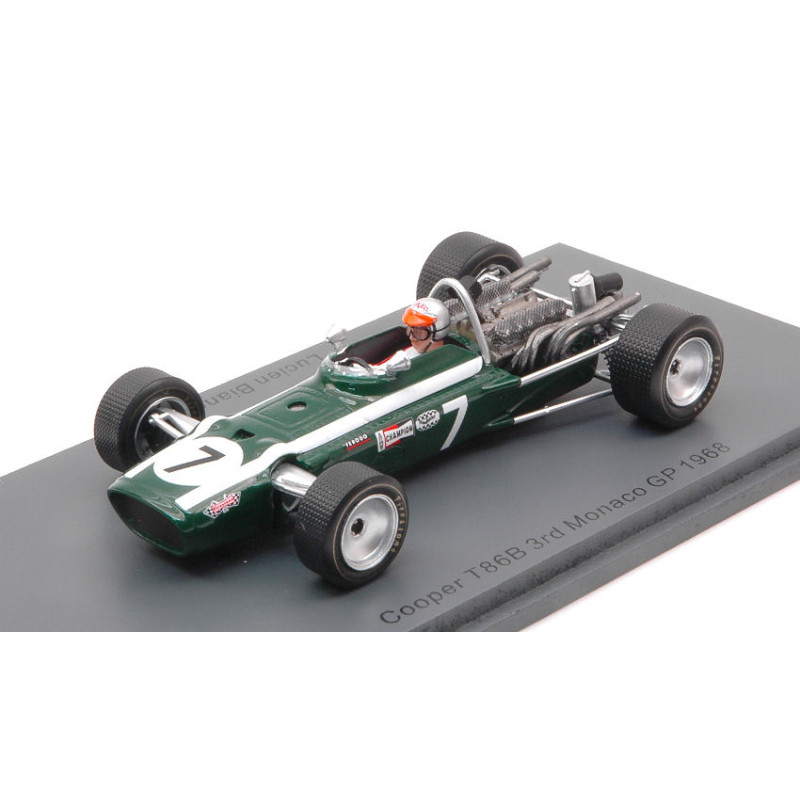 1:43 Spark Cooper T86B Lucien Bianchi 1968 N7 3rd Monaco GP