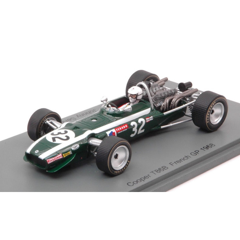 1:43 Spark Cooper T86B Johnny Servoz gavin 1968 N32 French GP