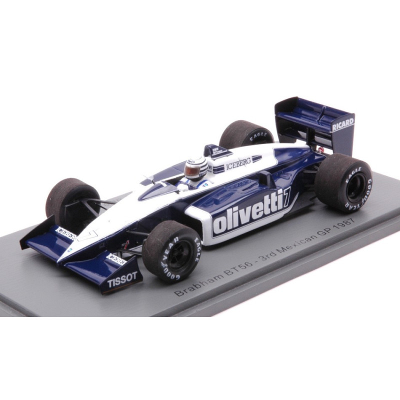 1:43 Spark Brabham BT56 Riccardo Patrese 1987 N7 3rd Mexican GP