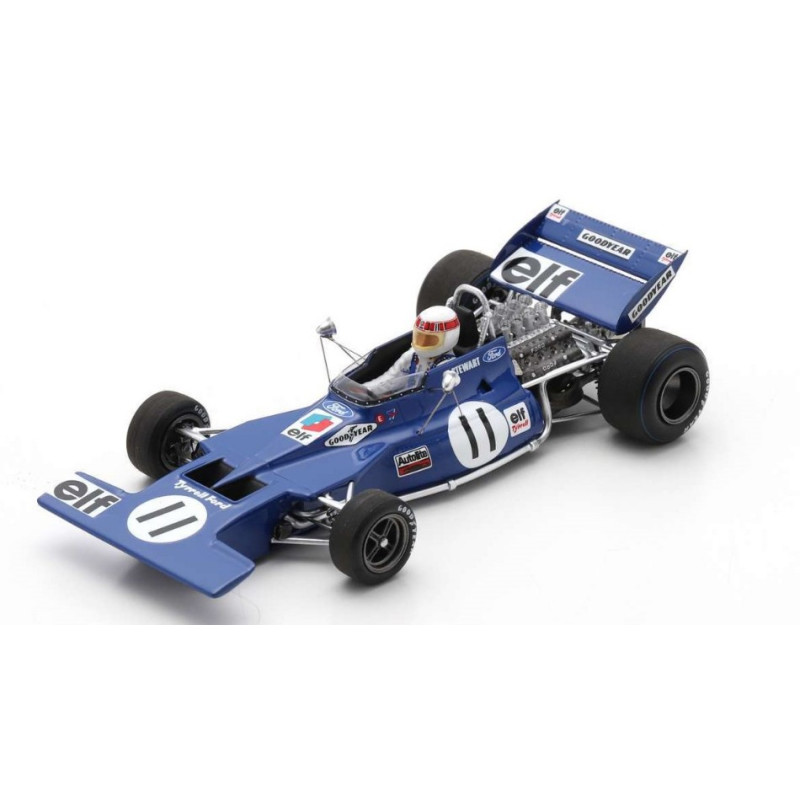 1:43 Spark Tyrrell 003 Jackie Stewart 1971 N11 Winner Monaco GP