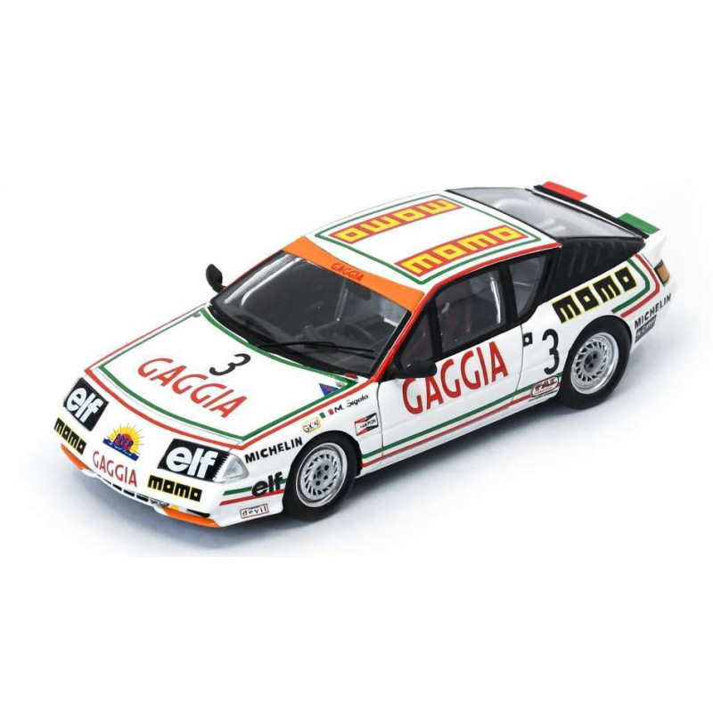 1:43 Spark Alpine V6 Turbo N3 Europa CUP Champion 1986 Massimo Sigala