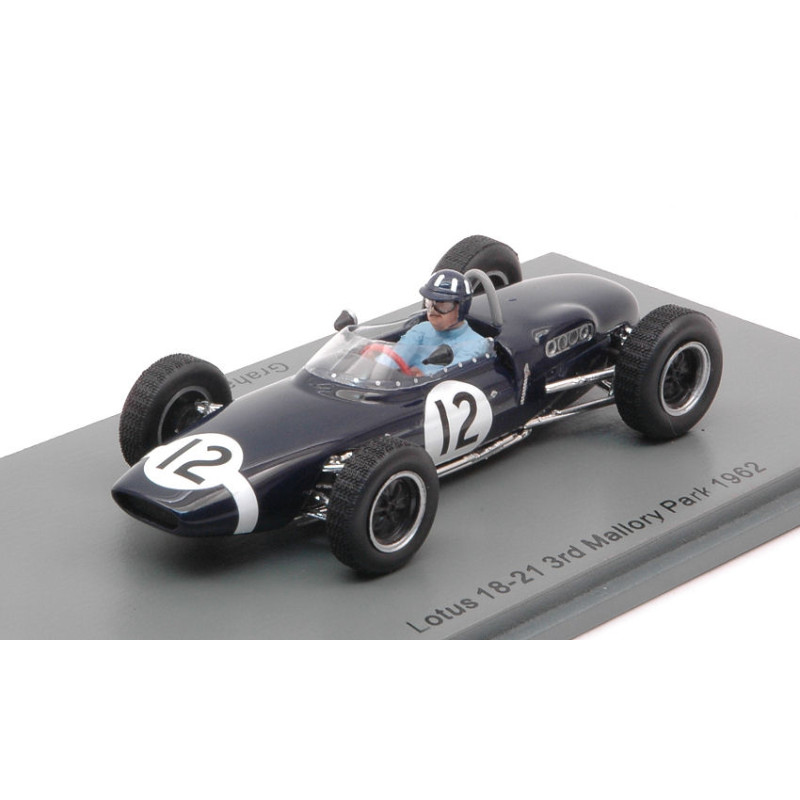 1:43 Spark Lotus 18 21 Graham Hill 1962 N12 3rd Mallory Park 1962