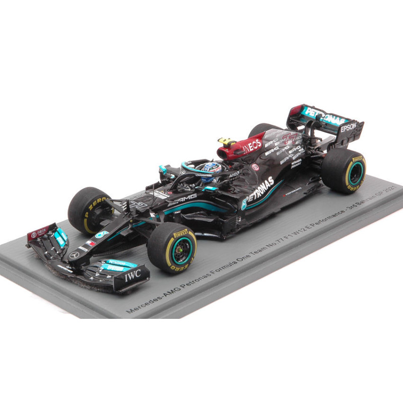 1:43 Spark Mercedes W12  Valtteri Bottas 2021 N77 3rd Bahrain GP