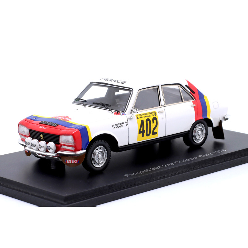 1:43 Spark Peugeot 504 N402 2nd Codasur Rally 1979 Lefebvre rouget