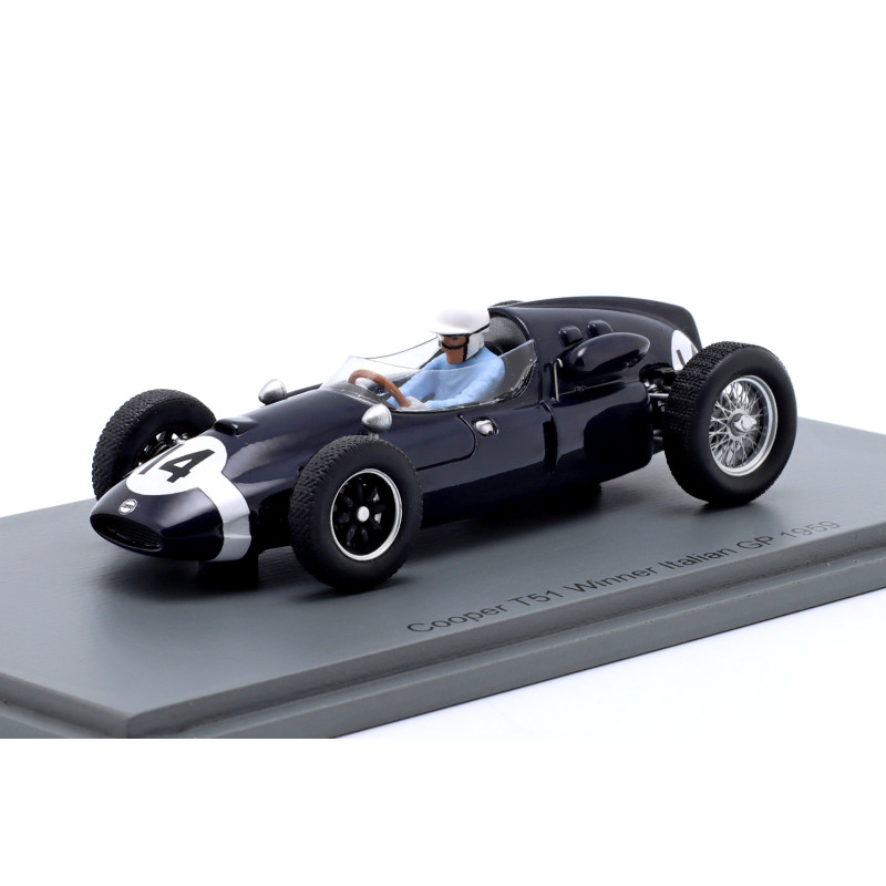 1:43 Spark Cooper T51 N14 Winner Italian GP 1959 Stirling Moss