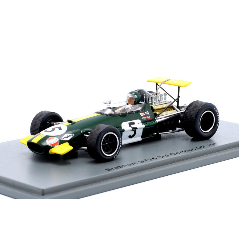 1:43 Spark Brabham BT26 N5 3rd German GP 1968 Jochen Rindt