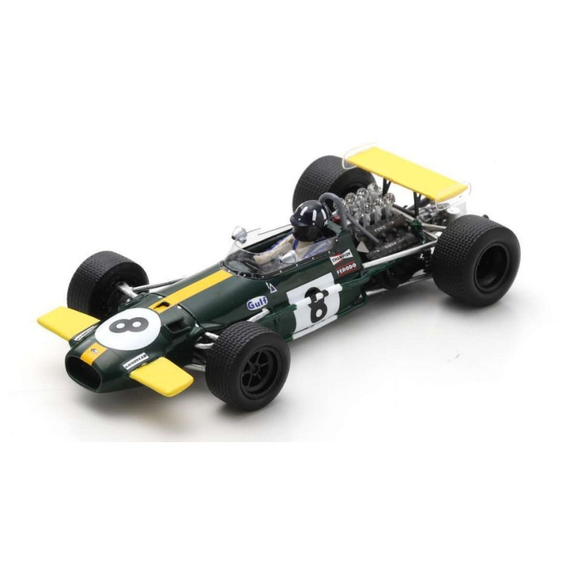 1:43 Spark Brabham BT26A Graham Hill 1969 N8 Practice British GP