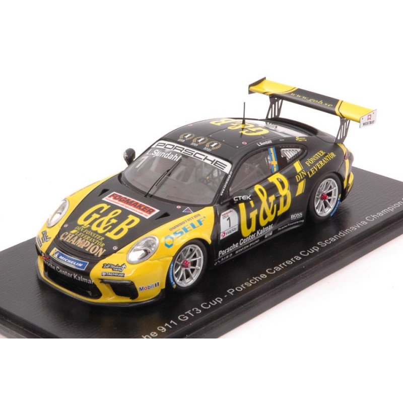 1:43 Spark Porsche 911 GT3 N1 Carrera CUP Champion 2020 Lukas Sundahl