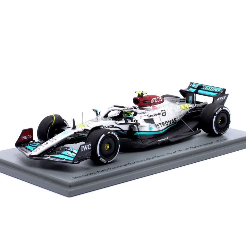 1:43 Spark Mercedes F1 W13 Lewis Hamilton 2022 N44 2nd French GP