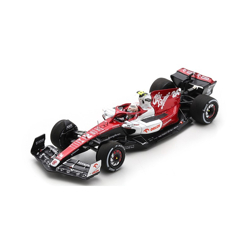 1:43 Spark Alfa Romeo F1 Zhou Guanyu 2022 N24 10th Italian GP