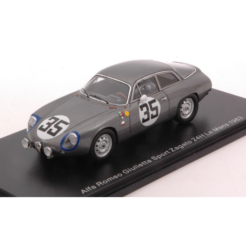 1:43 Spark Alfa Romeo Giulietta Sport Zagato N35 LM 1963 G.biscaldi kim