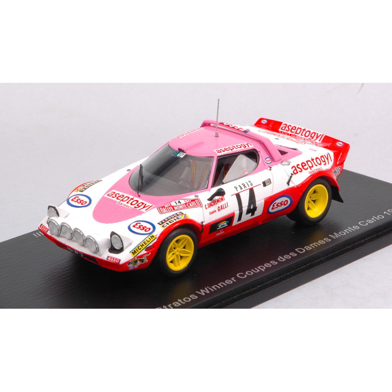 1:43 Spark Lancia Stratos HF N14 Winner C.des Dames M.carlo 1977 Galli dacremont