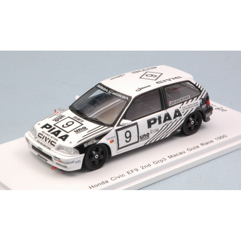 1:43 Spark Honda Civic EF9 N9 2nd GR.3 Macau Guia Race 1990 Koji Sato