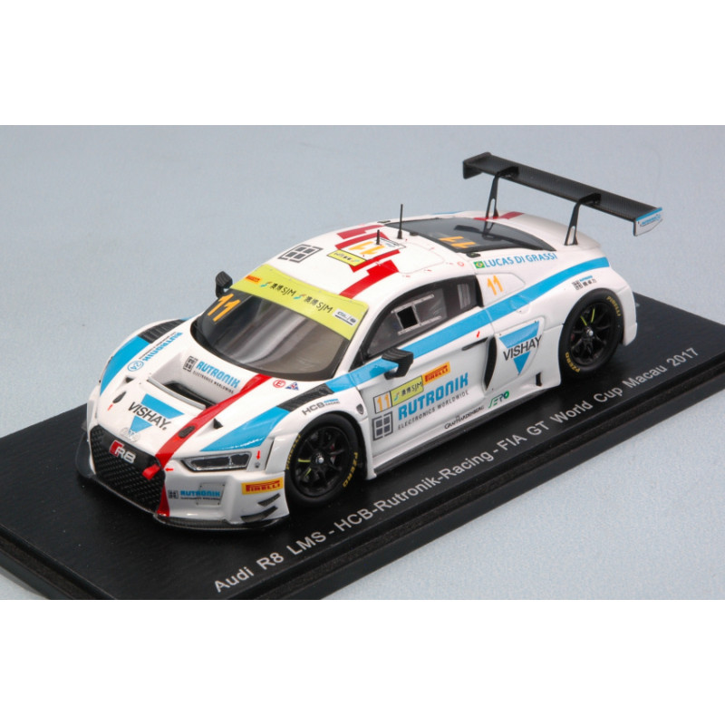 1:43 Spark Audi R8 LMS N11 FIA GT World CUP Macau 2017 L.di Grassi