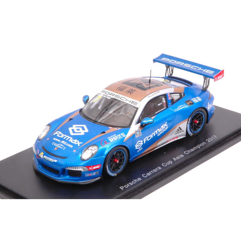 1:43 Spark Porsche 911 GT3 N7 Champion Carrera CUP Asia 2017 C.van D.drift