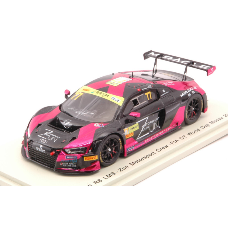 1:43 Spark Audi R8 LMS N77 FIA GT World CUP Macau 2018 A.fong