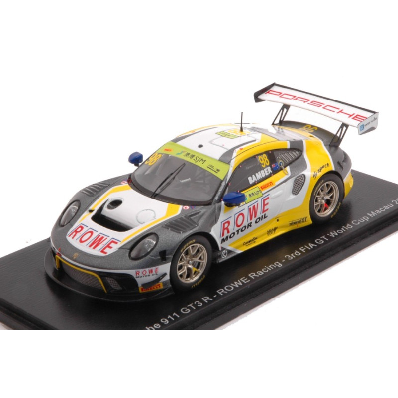 1:43 Spark Porsche 911 GT3 R N98 3rd FIA GT World CUP Macau 2019 E.bamber