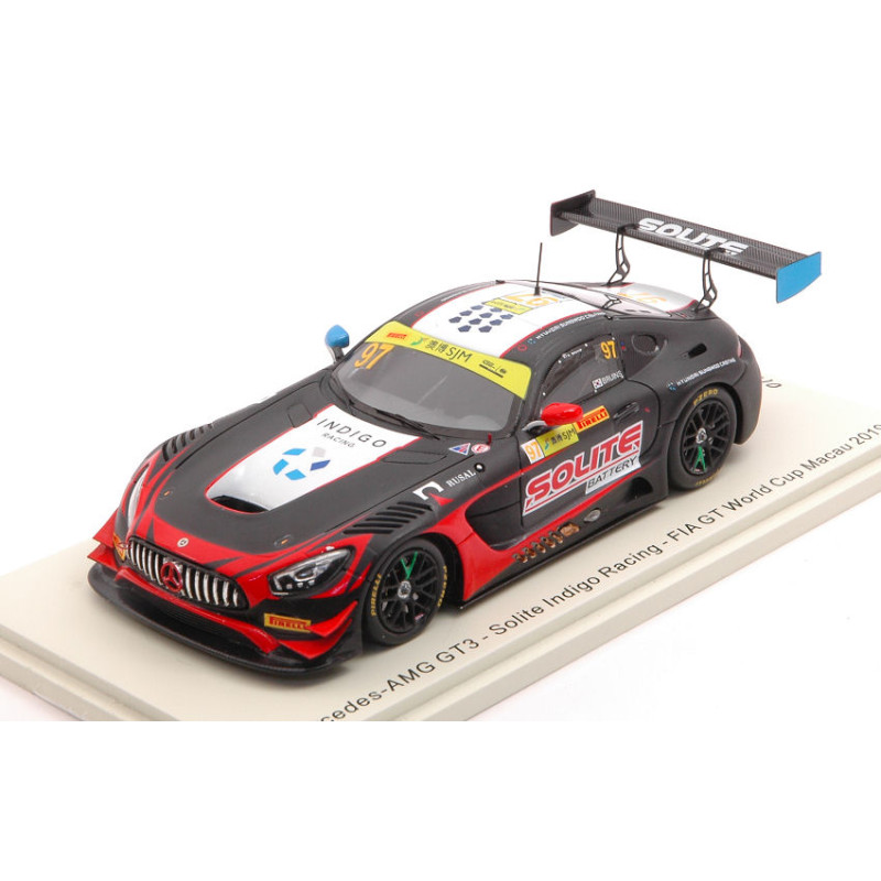 1:43 Spark Mercedes GT3 N97 FIA GT World CUP Macau 2019 R.bruins