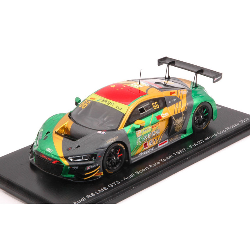 1:43 Spark Audi R8 LMS N66 FIA GT World CUP Macau 2019 W.chen