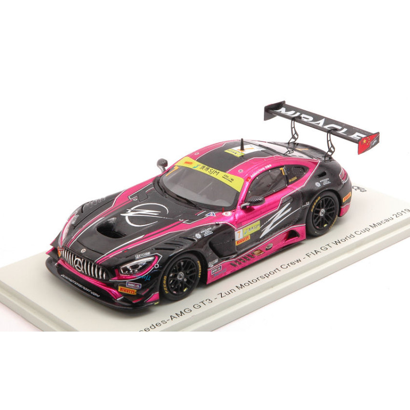 1:43 Spark Mercedes GT3 N7 FIA GT World CUP Macau 2019 A.fong