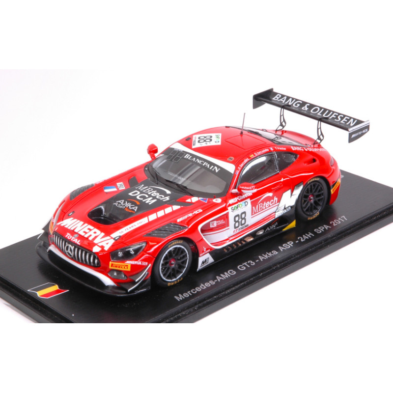 1:43 Spark Mercedes GT3 N88 NC 24H SPA 2017 Serralles juncadella vautier