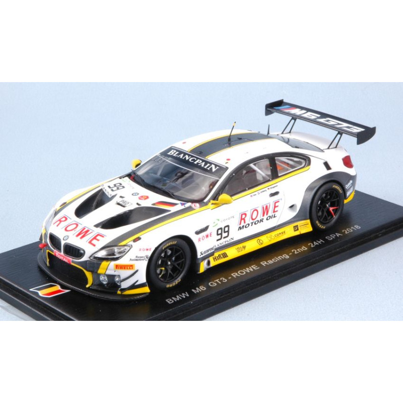 1:43 Spark BMW M6 GT3 N99 2nd 24H SPA 2018 A.sims j.kingmann n.catsburg