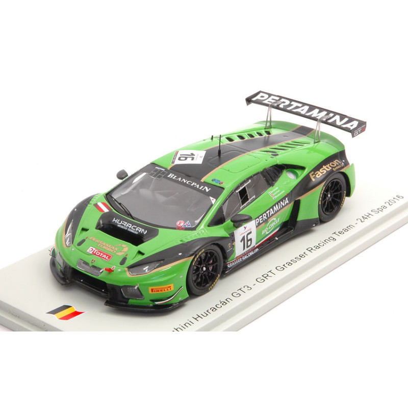 1:43 Spark Lamborghini Huracan GT3 N16 24H SPA 2016 Bortolotti bleekemolen ineich