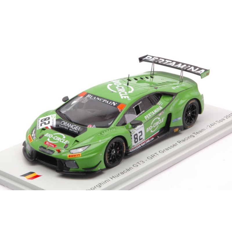 1:43 Spark Lamborghini Huracan GT3 N82 24H SPA 2018 Ineichen keen perera