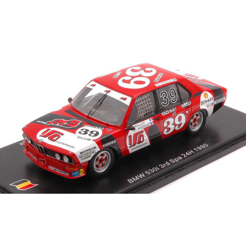 1:43 Spark BMW 530i N39 3rd SPA 1980 Ballot Lena andruet smadja