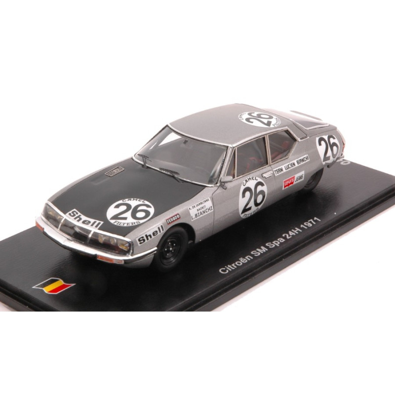 1:43 Spark Citroen SM N26 24H SPA 1971 R.de Jambinne bagrit