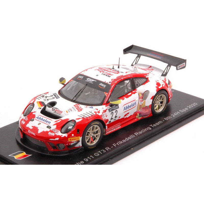 1:43 Spark Porsche 911 GT3 R N22 8th 24H SPA 2020 Bergmeister makowiecki olsen