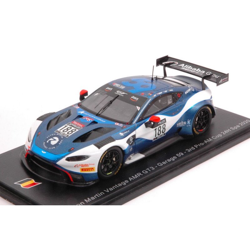 1:43 Spark Aston Martin Vantage GT3 N188 3rd Pro am 24H SPA 2020 West adam martin