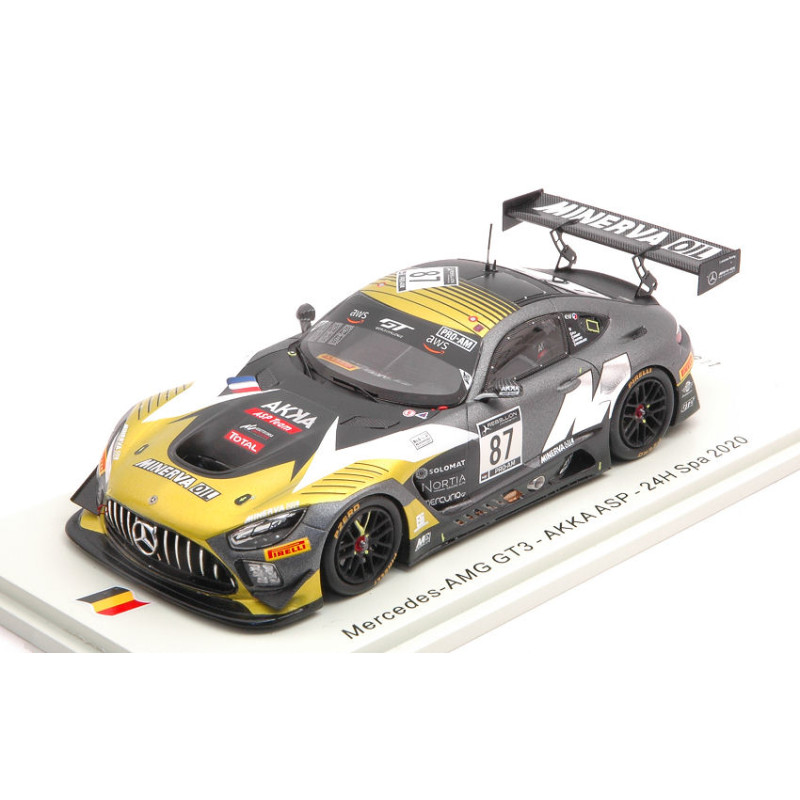 1:43 Spark Mercedes GT3 N87 24H SPA 2020 Barthez pla drouet beaubelique