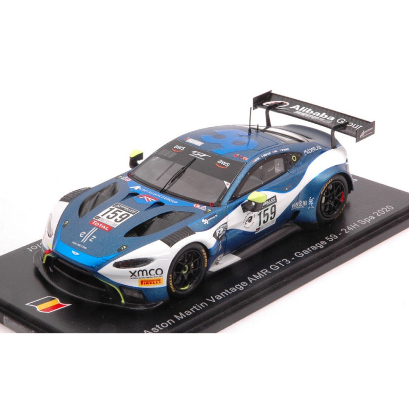 1:43 Spark Aston Martin Vantage GT3 N159 24H SPA 2020 Watson DE Angelis pull h.