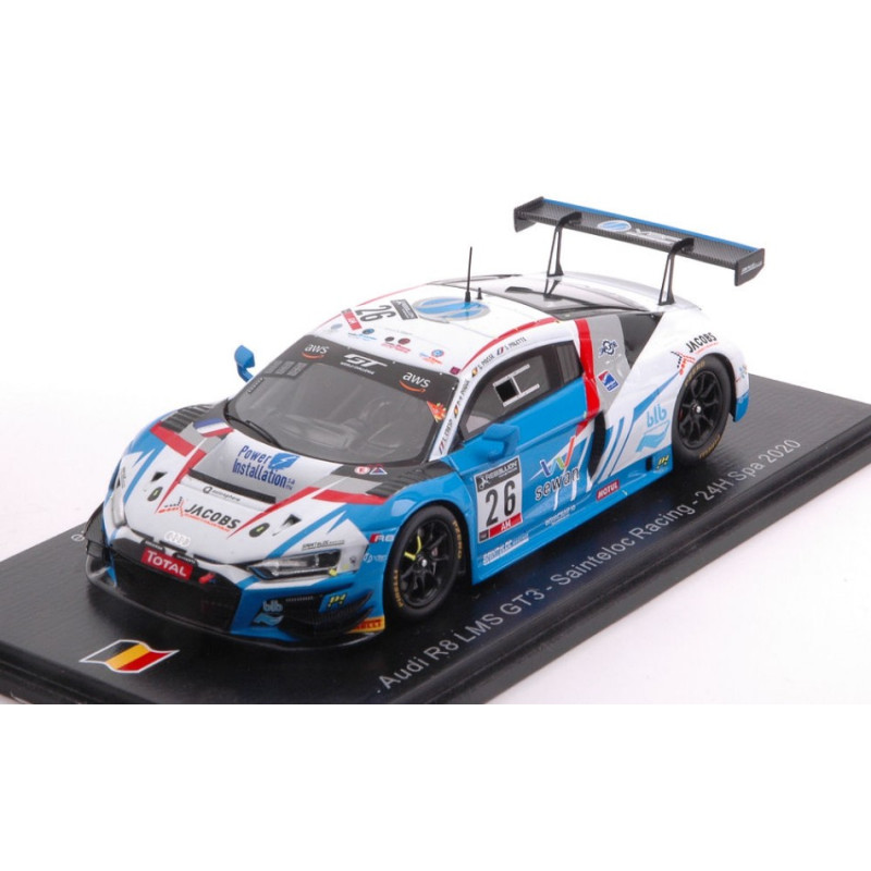 1:43 Spark Audi R8 GT3 N26 24H SPA 2020 Paque paisse cresp palette