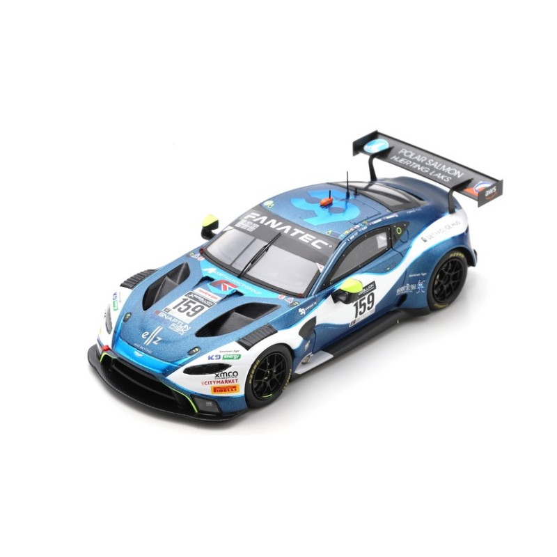 1:43 Spark Aston Martin Vantage GT3 N159 3rd Argento Class 24H SPA 2021 Tujula mac