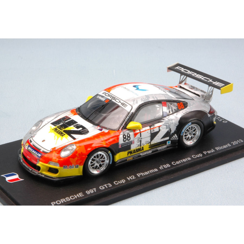 1:43 Spark Porsche 997 GT3 N88 Carrera CUP Paul Ricard 2013 H.hassid