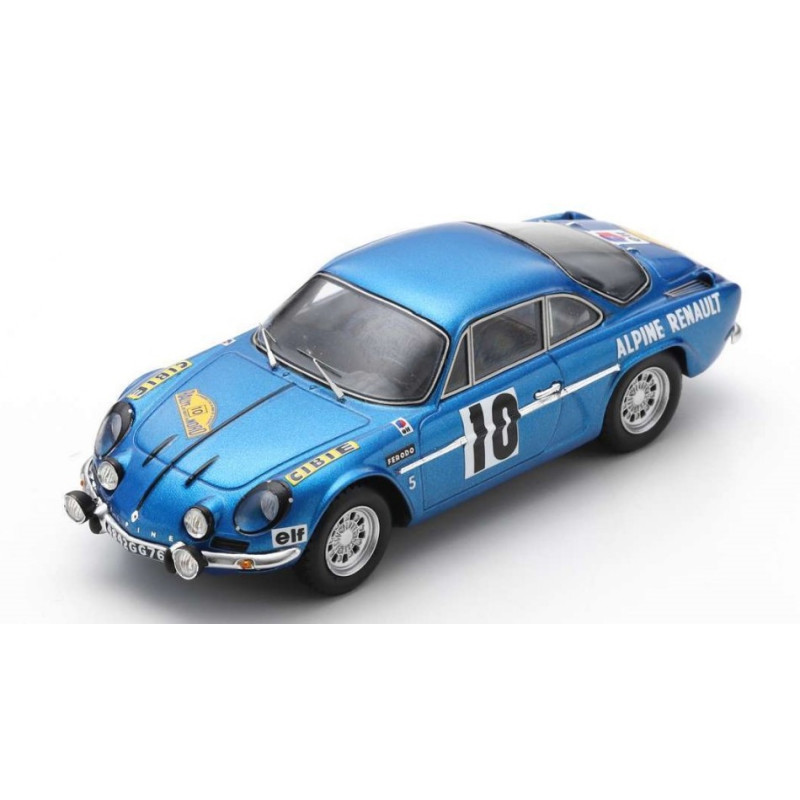 1:43 Spark Alpine A110 N10 Winner Rallye DES Routes DU Nord 1969 J.vinatier m.call