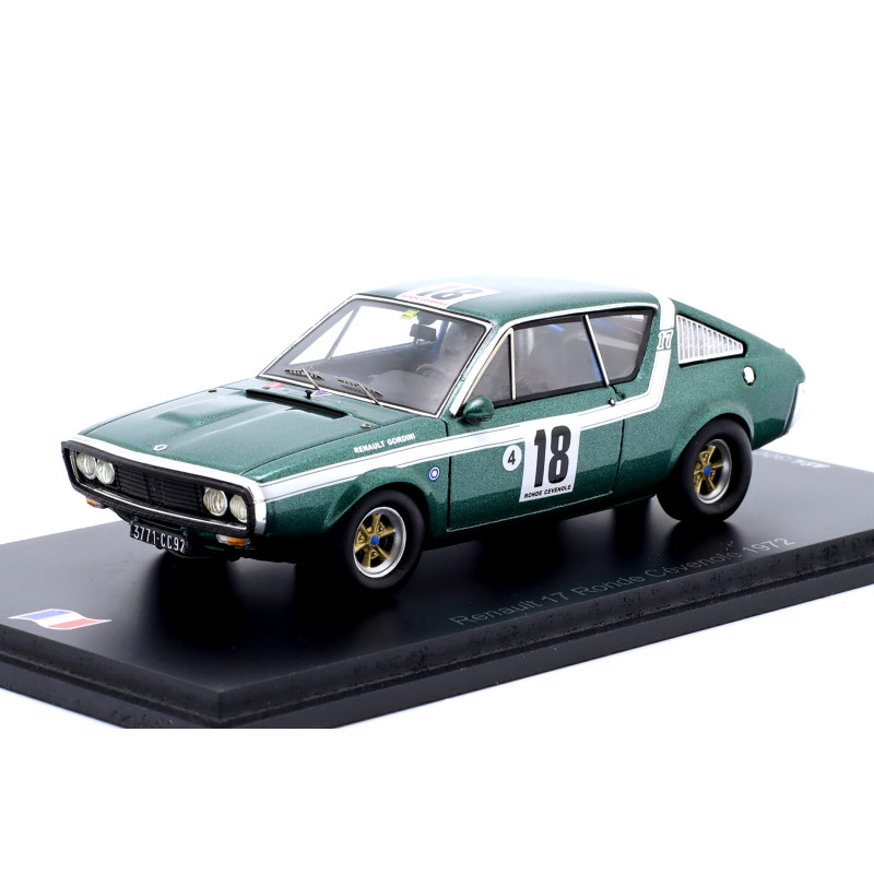 1:43 Spark Renault 17 N18 Ronde Covenole 1972 Jean pierre Nicolas