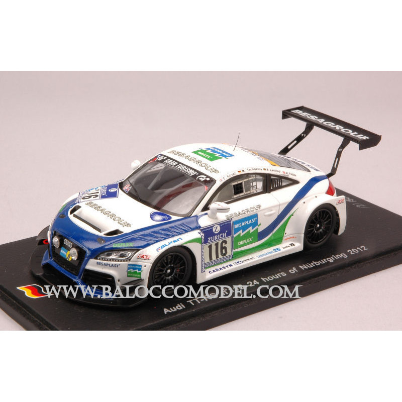 1:43 Spark Audi Tt rs N116 24H Nurburgring 2012 Kovac tschornia lestrup thiim