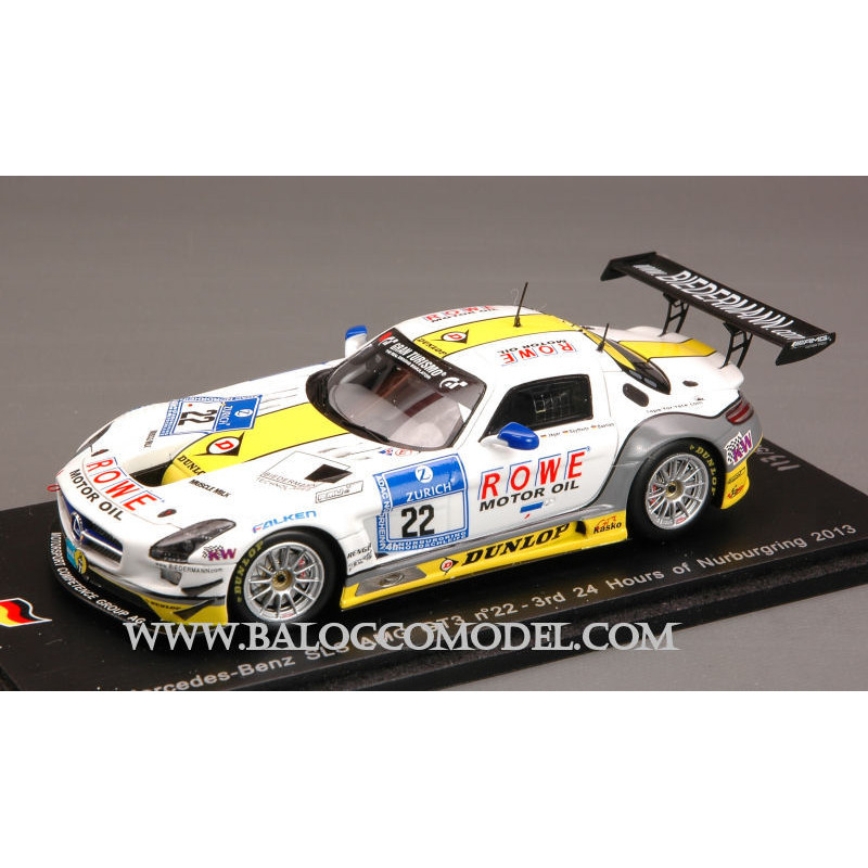 1:43 Spark Mercedes SLS AMG GT3 N22 3rd Nurburgring 2013