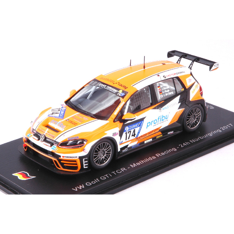 1:43 Spark VW Golf GTI N174 Nurburgring 2017 Paatz kocsis hang kluge