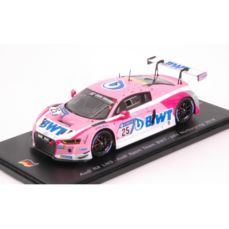 1:43 Spark Audi R8 N25 24H Nurburgring 2018 Mucke jons fassler kaffer