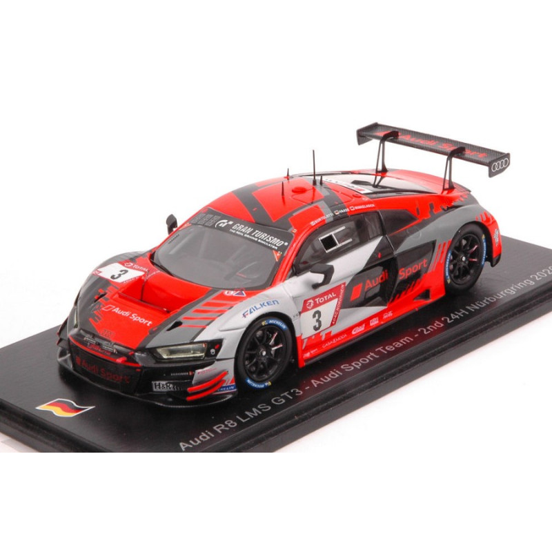 1:43 Spark Audi R8 GT3 N3 2nd 24H Nurburgring 2020 Bortolotti haase winkelhock