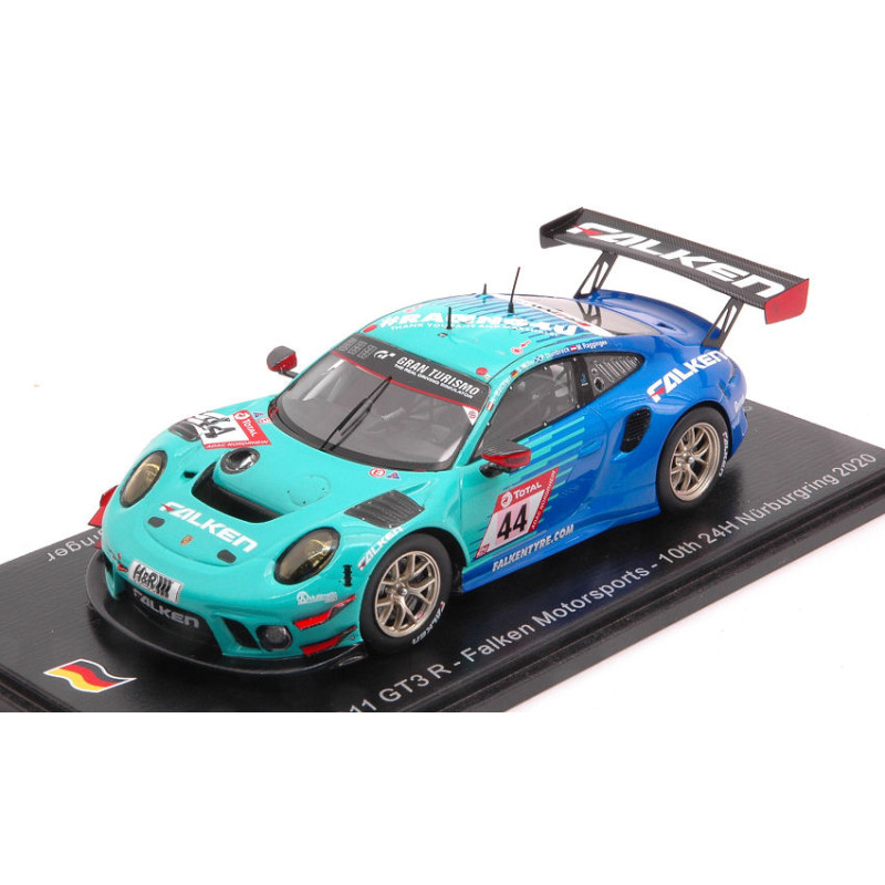 1:43 Spark Porsche 911 GT3 N44 10th 24H Nurburgring 2020 Muller bachler dumbreck 