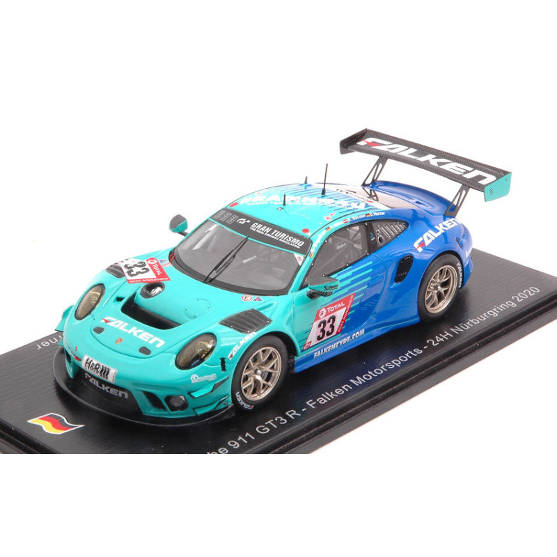 1:43 Spark Porsche 911 GT3 N33 24H Nurburgring 2020 Bachler muller werner engelh.