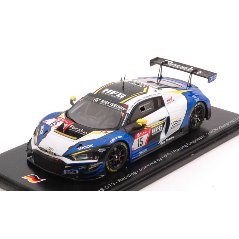 1:43 Spark Audi R8 GT3 N15 24H Nurburgring 2020 Henzelfrey bollrath aust