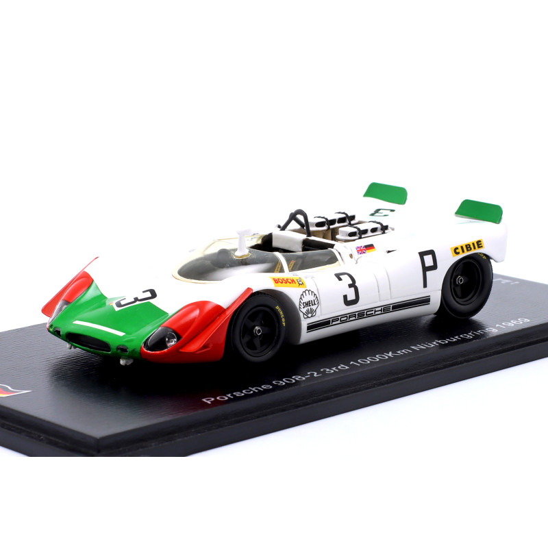 1:43 Spark Porsche 908 2 N3 3rd 1000 KM Nurburgring 1969 V.elford k.ahrens