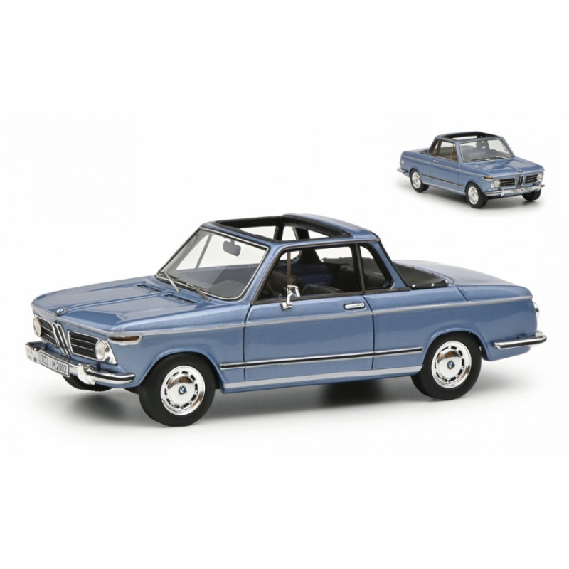 1:43 Schuco BMW 2002 Cabrio Blu